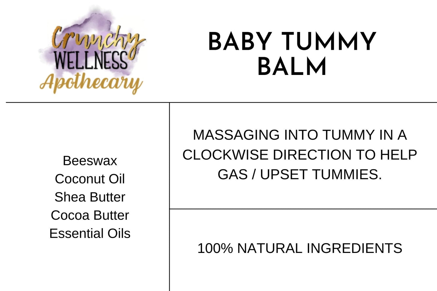 Baby Tummy Balm