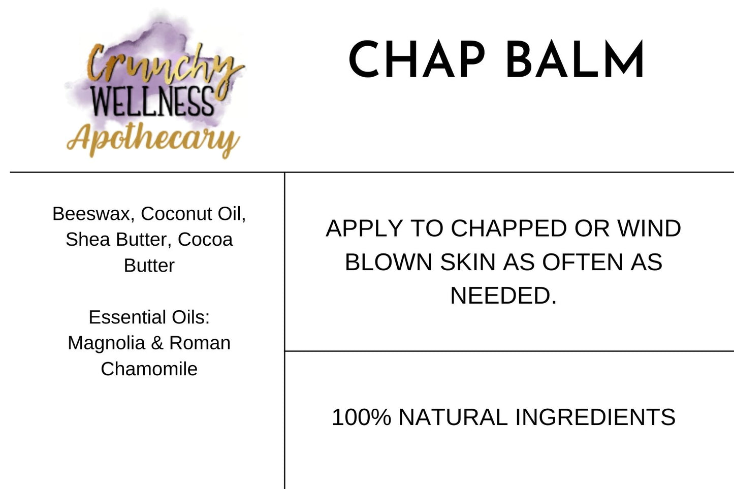 Chap Balm