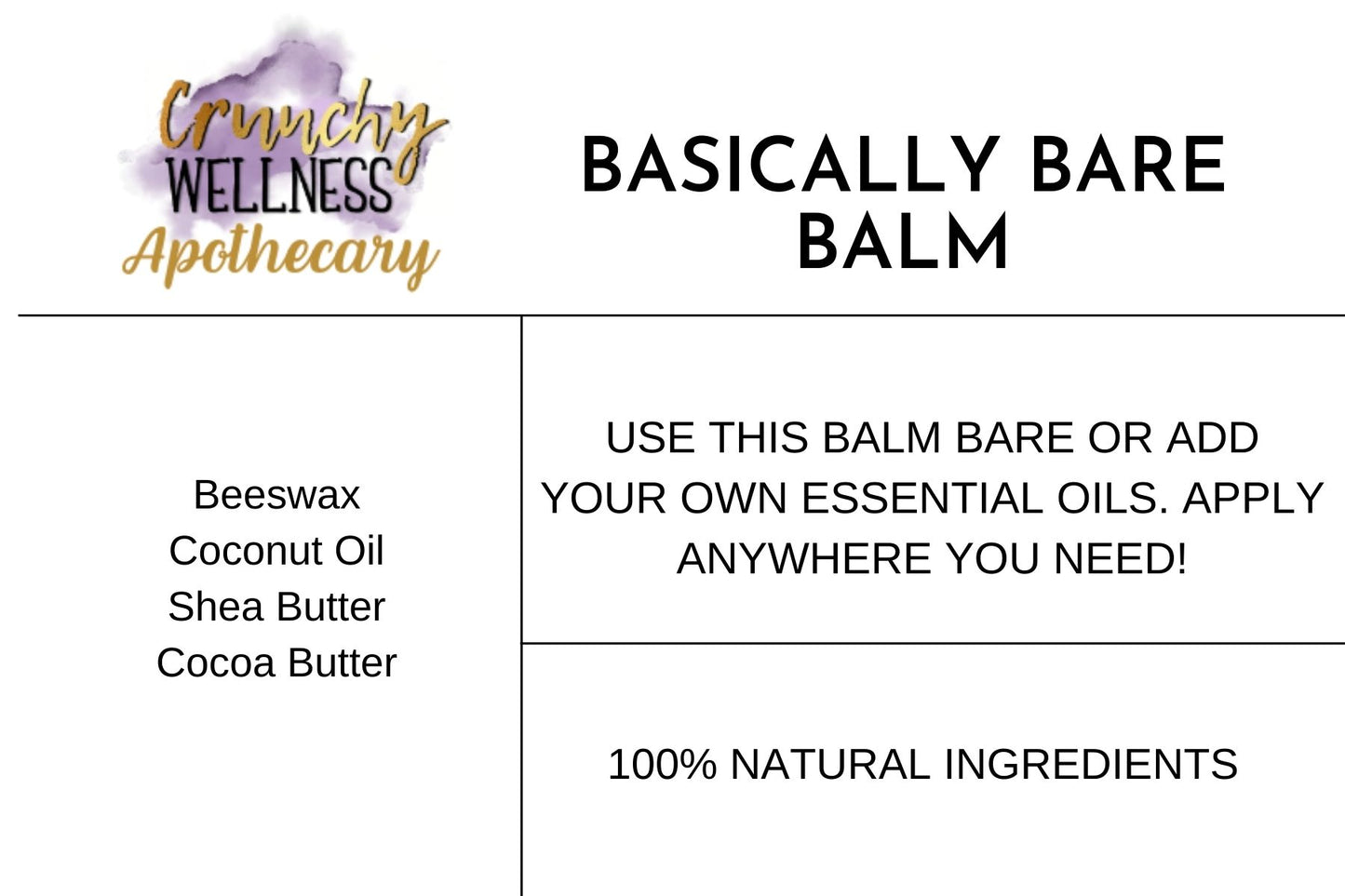 Basically Bare Balm