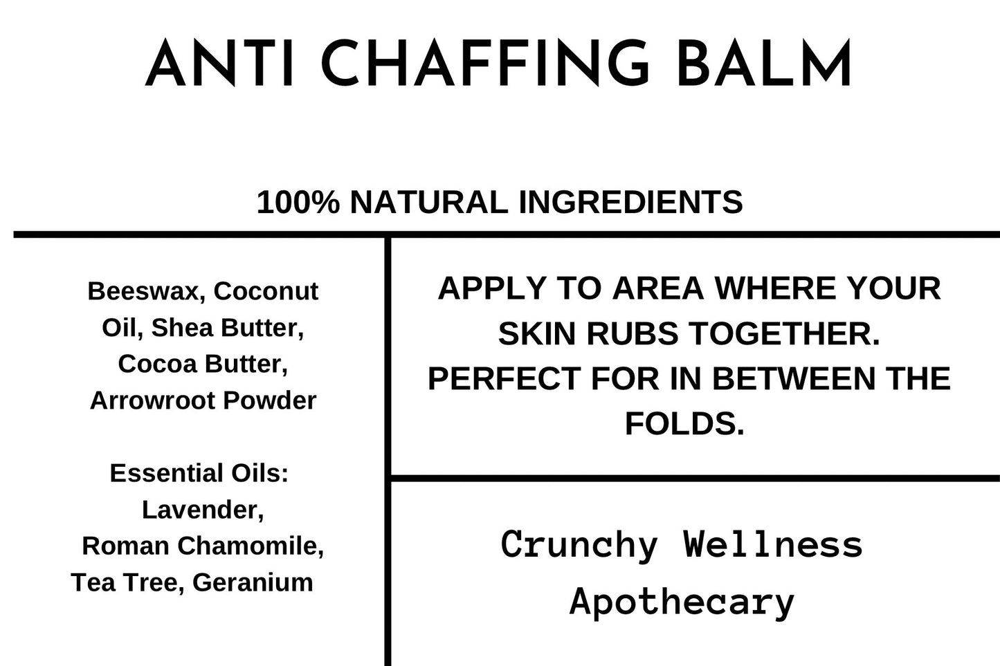 Anti-Chaffing Balm