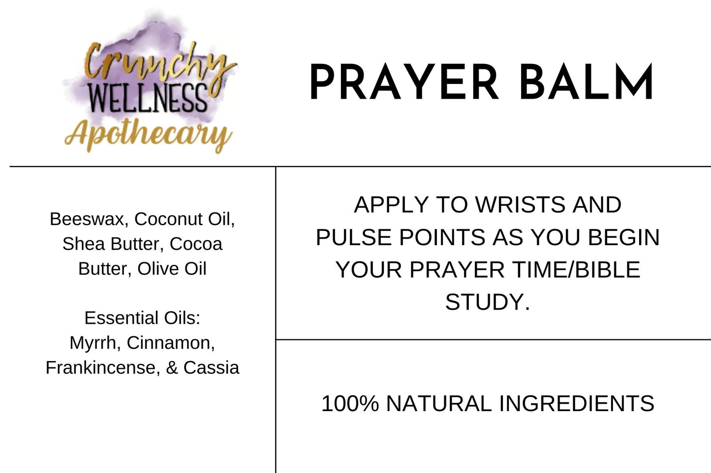 Prayer Balm