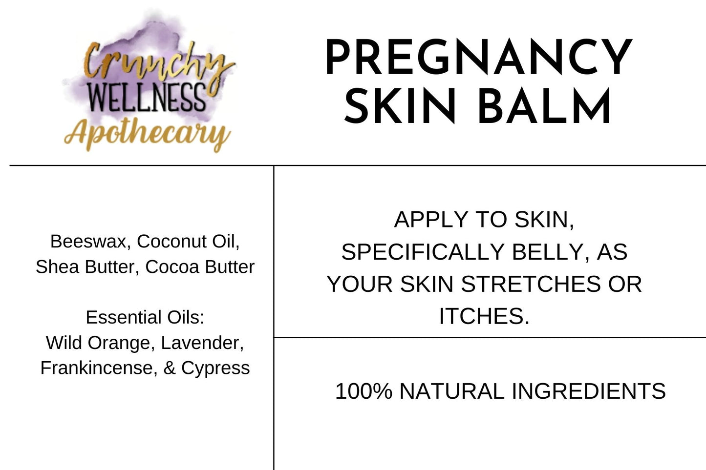 Pregnancy Skin Balm